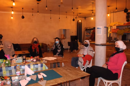 Kreatives Café der Frauengruppe